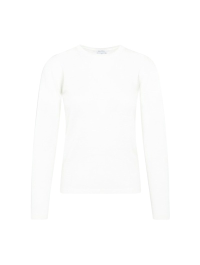 Max Mara Lightweight Wool Sweater In White