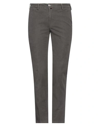 Baronio Man Pants Khaki Size 30 Cotton, Elastane In Grey