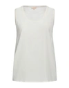 P.a.r.o.s.h P. A.r. O.s. H. Woman Top Cream Size M Silk, Elastane In White