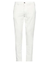 Cruna Man Pants Ivory Size 32 Cotton, Elastane In White