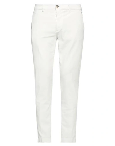 Cruna Man Pants Ivory Size 32 Cotton, Elastane In White