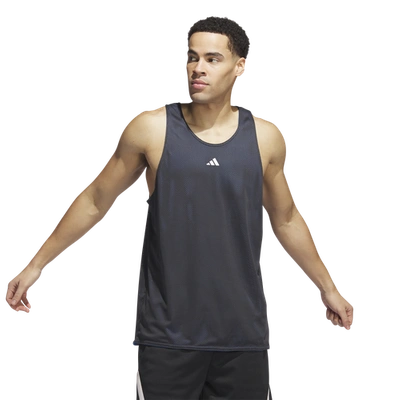 Adidas Originals Mens Adidas Select Warm-up J Tank In Carbon/blue