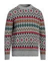 +39 Masq Man Sweater Grey Size 44 Wool, Polyamide