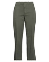 KILTIE KILTIE WOMAN PANTS MILITARY GREEN SIZE 4 COTTON, ELASTANE