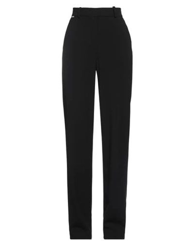 Kaos Woman Pants Black Size 4 Polyester, Viscose, Elastane
