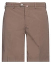 Baronio Man Shorts & Bermuda Shorts Light Brown Size 35 Cotton, Elastane In Beige