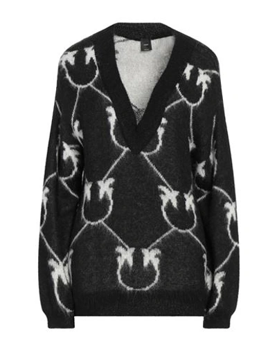 Pinko Woman Sweater Black Size M Acrylic, Polyamide, Alpaca Wool