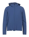 Esemplare Man Jacket Blue Size Xxl Nylon, Elastane
