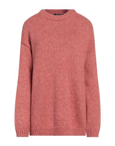 Aragona Woman Sweater Pastel Pink Size 10 Alpaca Wool, Wool, Polyamide In Pink