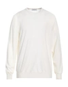 Gran Sasso Man Sweater Off White Size 46 Virgin Wool