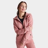 Nike Women's Lightweight Zip Hoodie W Sportswear Tech Fleece Windrunner Full-zip Hoodie Red Stardust/blac In Pink