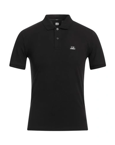 C.p. Company C. P. Company Man Polo Shirt Black Size Xs Cotton, Elastane In Black