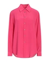 Camicettasnob Woman Shirt Fuchsia Size 8 Silk In Pink