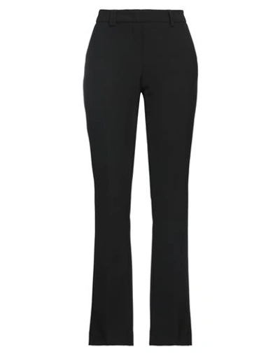 Seductive Woman Pants Black Size 8 Polyester, Viscose, Cotton, Elastane In Black