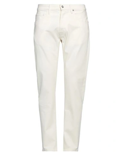 Nine:inthe:morning Nine In The Morning Man Pants Ivory Size 34 Cotton, Elastane In White