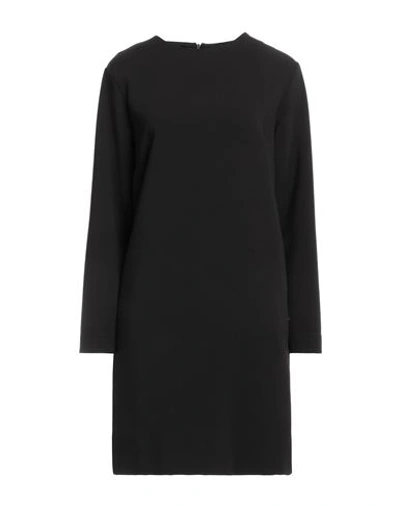 Ottod'ame Woman Mini Dress Black Size 8 Polyester, Viscose, Elastane