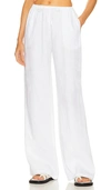Aexae Linen Drawstring Trouser In White
