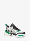 MICHAEL KORS NICK LEATHER AND MESH TRAINER