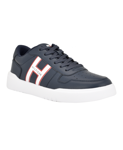Tommy Hilfiger Men's Nocchi Low Top Court Sneakers In Navy Multi