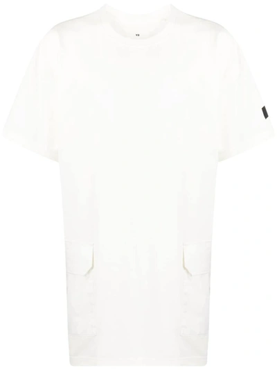 Y-3 Logo-patch Short-sleeve T-shirt In White