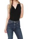 Bobi Cowl Neck Bodysuit In Black