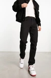 Asos Design Slim Jeans In Washed Black In Black