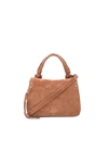 ELIZABETH AND JAMES TRAPEZE SMALL CROSSBODY IN BROWN.,BB17I001