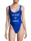 KNOWLITA The Beach or Nowhere One-Piece Swimsuit