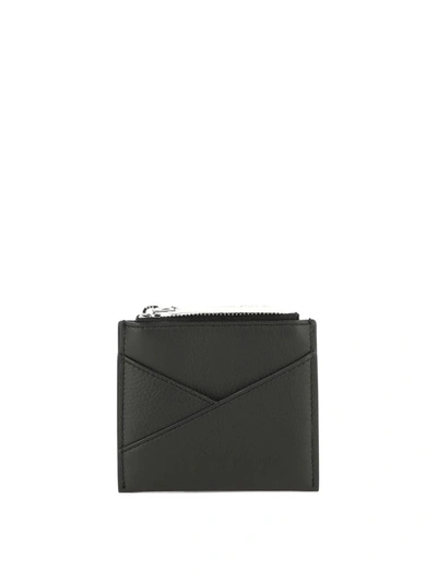 Mm6 Maison Margiela Japanese 6 Zip-up Wallet In Black