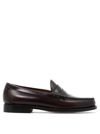 Gh Bass Weejuns Heritage Larson Leather Penny Loafers In Burgundy