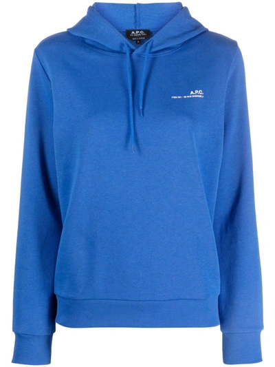 Apc Sweatshirt A.p.c. Damen Farbe Blau In Blue