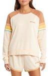 Rip Curl Surf Revival Colorblock Sweatshirt In Brown