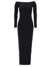 The Row Curitiba Off-shoulder Maxi Dress In Black