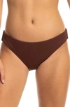 Roxy Rib Love The Comber Bikini Bottoms In Chocolate