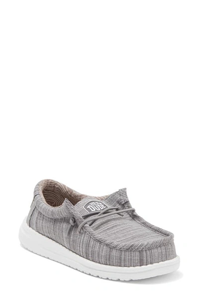 Hey Dude Kids' Wally Shoe In Stone