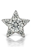 Maria Tash Diamond Star Threaded Stud Earring In White Gold