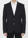 Balmain Single-breasted Notched-lapels Blazer In Black