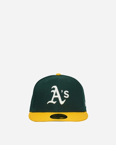 New Era Mens Oakland Athletics  Athletics 59fifty Authentic Lp Cap In Green/yellow/white