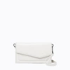 Botkier Cobble Hill Leather Expander Credit Card Crossbody In White