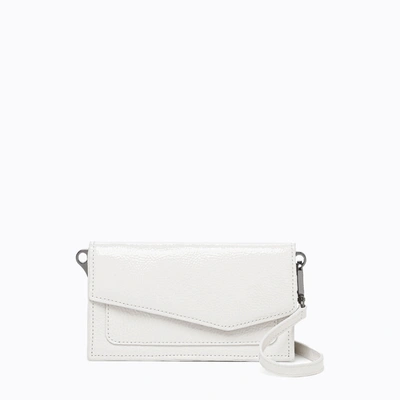 Botkier Cobble Hill Leather Expander Credit Card Crossbody In Marshmallow