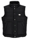 Dolce & Gabbana Gilet Nylon Con Placca Logata