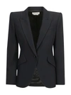 Alexander Mcqueen Upside-down Lapel Jacket