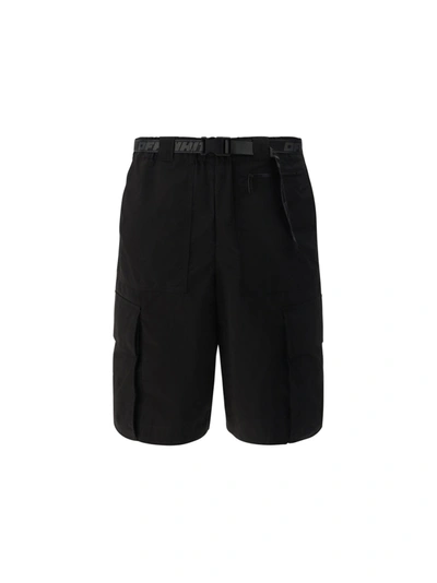 Off-white Industrial Cargo Shorts  Black Technical