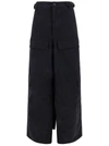 Balenciaga Apron Cotton Cargo Maxi Skirt