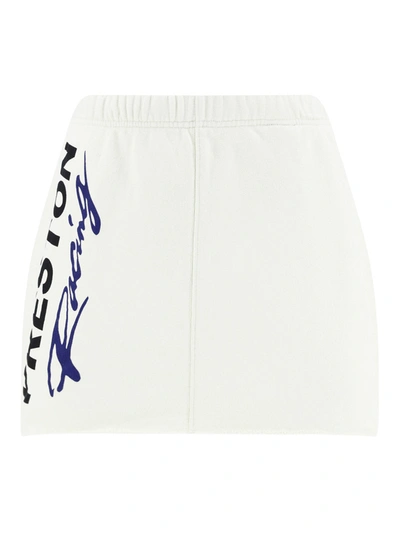 Heron Preston Preston Racing Sweatskirt In White/black