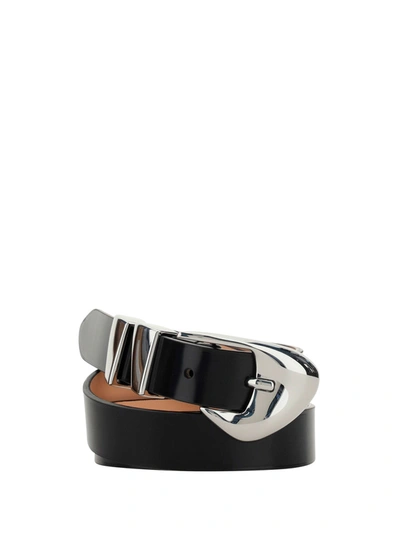 By Far Black Patent Leather Moore Belt