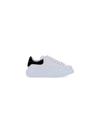 Alexander Mcqueen Crystal-embellished Lace-up Sneakers In White/black