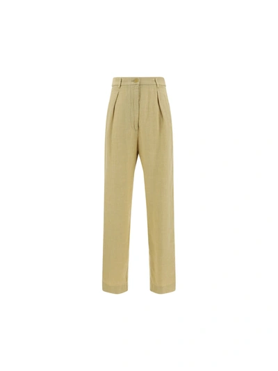 Forte Forte Trousers In Gold