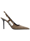 Versace Allover Slingback Pumps