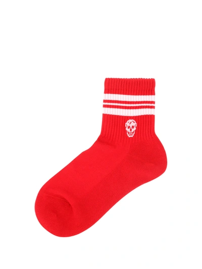 Alexander Mcqueen Socks In Red